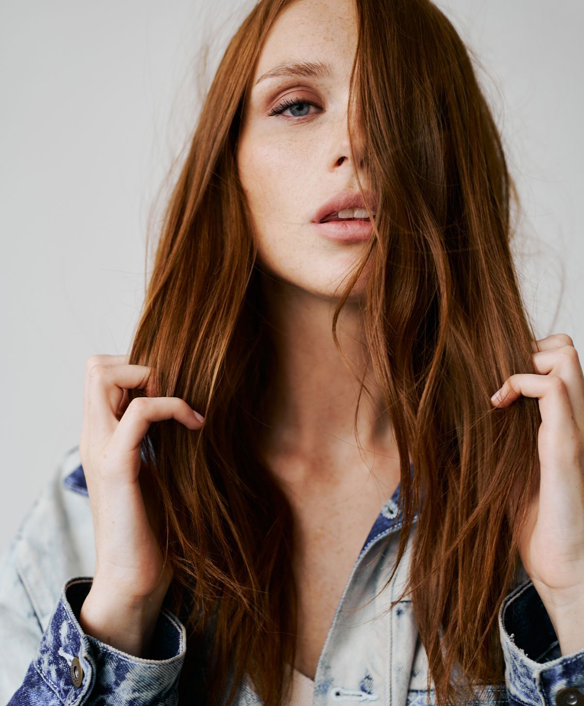Savannah Female Pattern Hair Loss Model with red hair